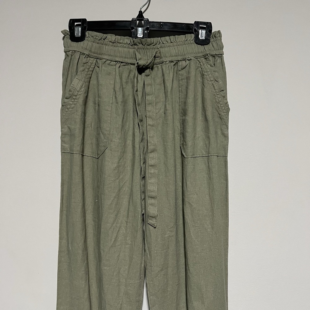 Sincerely Jules Women's Small Boho Convertible Pant Elastic Ruffle Waist NWT - Picture 2 of 7